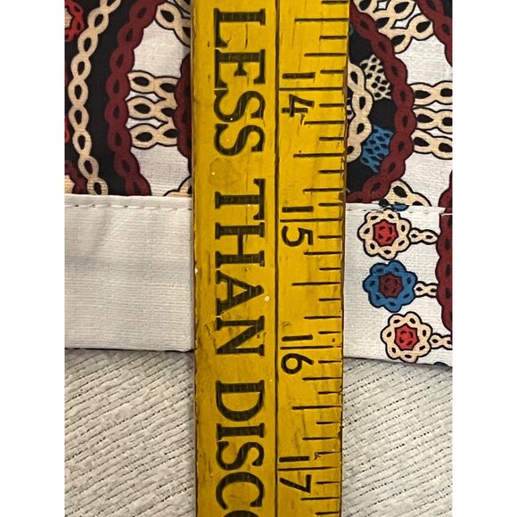 VGT-Inspired Multicolor Paisley Short-Sleeve Blouse With Lace-Up Neckline 3XL - Picture 16 of 16